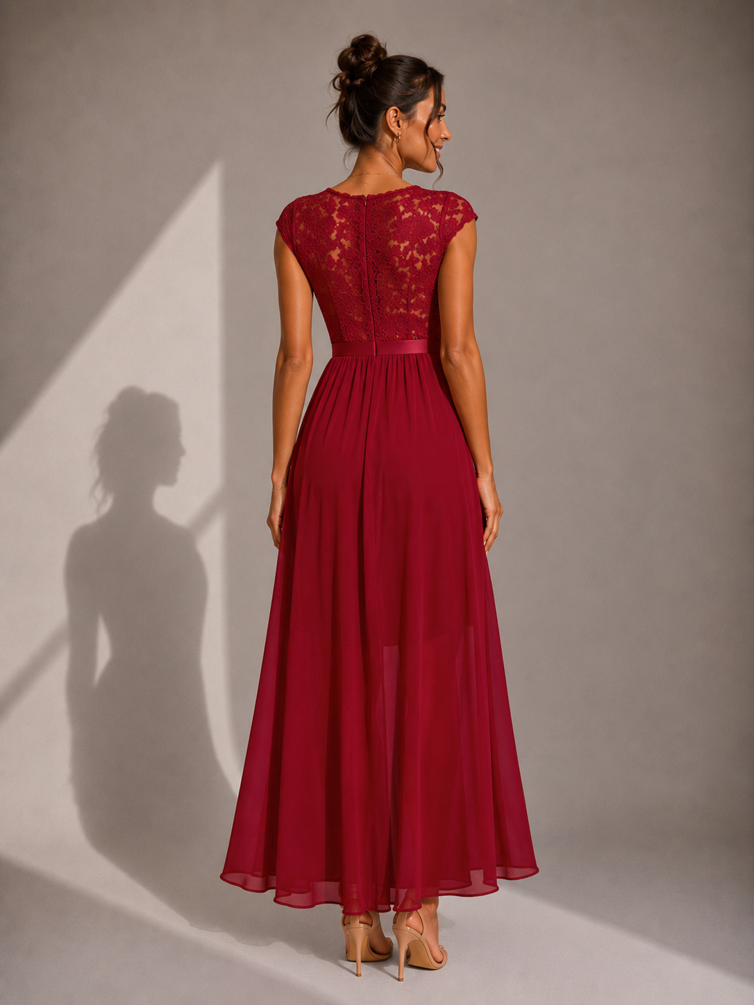 JUSTINE – Robe longue en tulle aérien – Noria Paris
