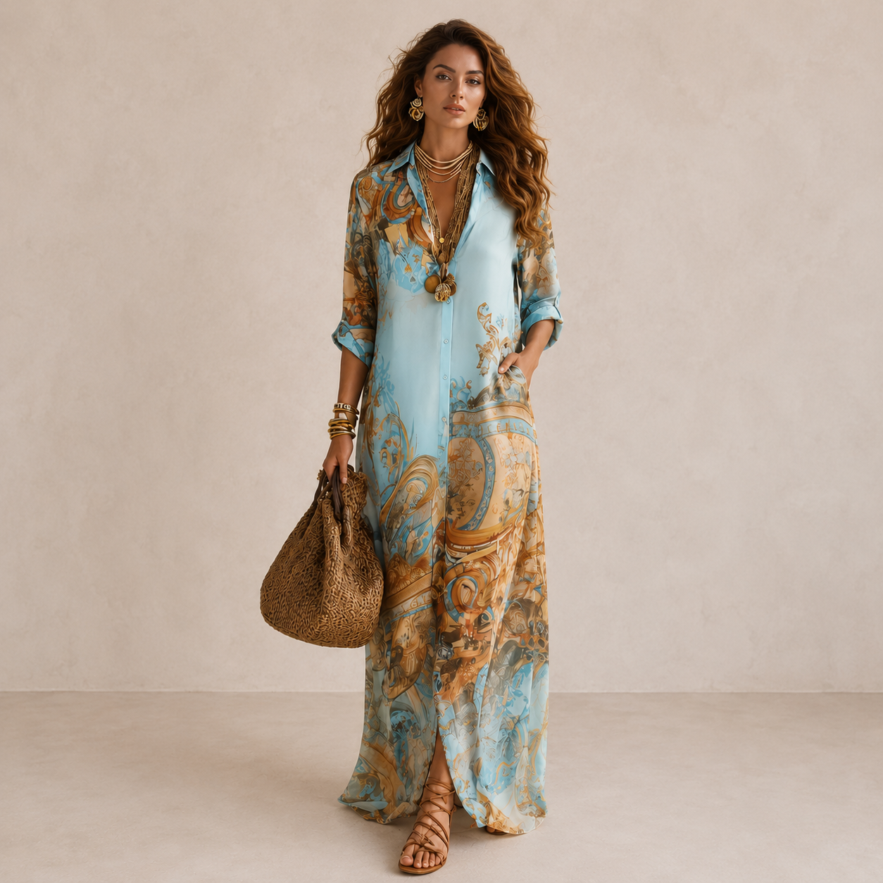 SYLVIE – Robe longue à l’allure élégante – Noria Paris