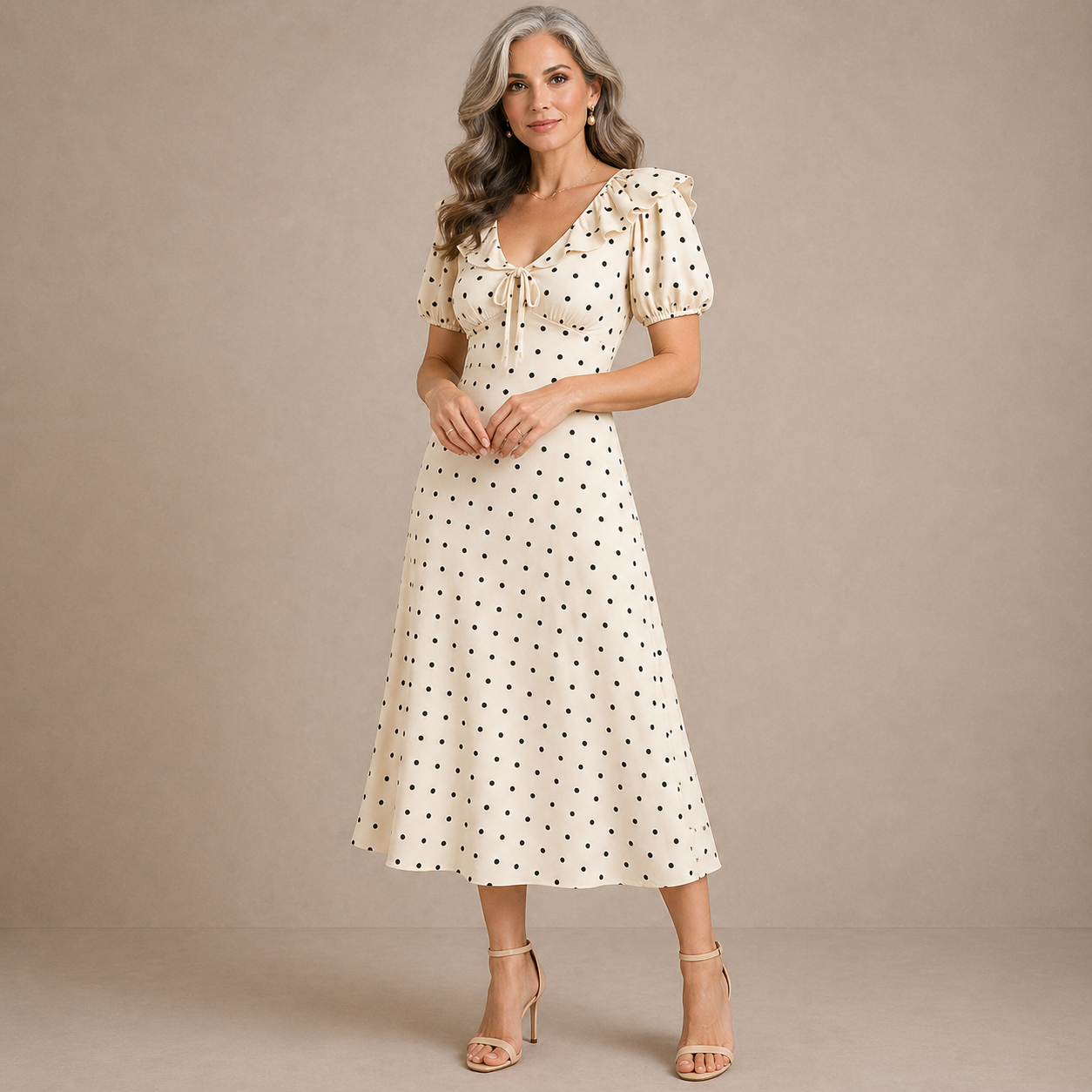 MIREILLE – Robe midi à l’allure élégante – Noria Paris