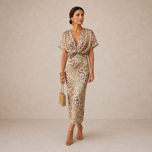 LUCIE – Robe midi en viscose légère – Noria Paris