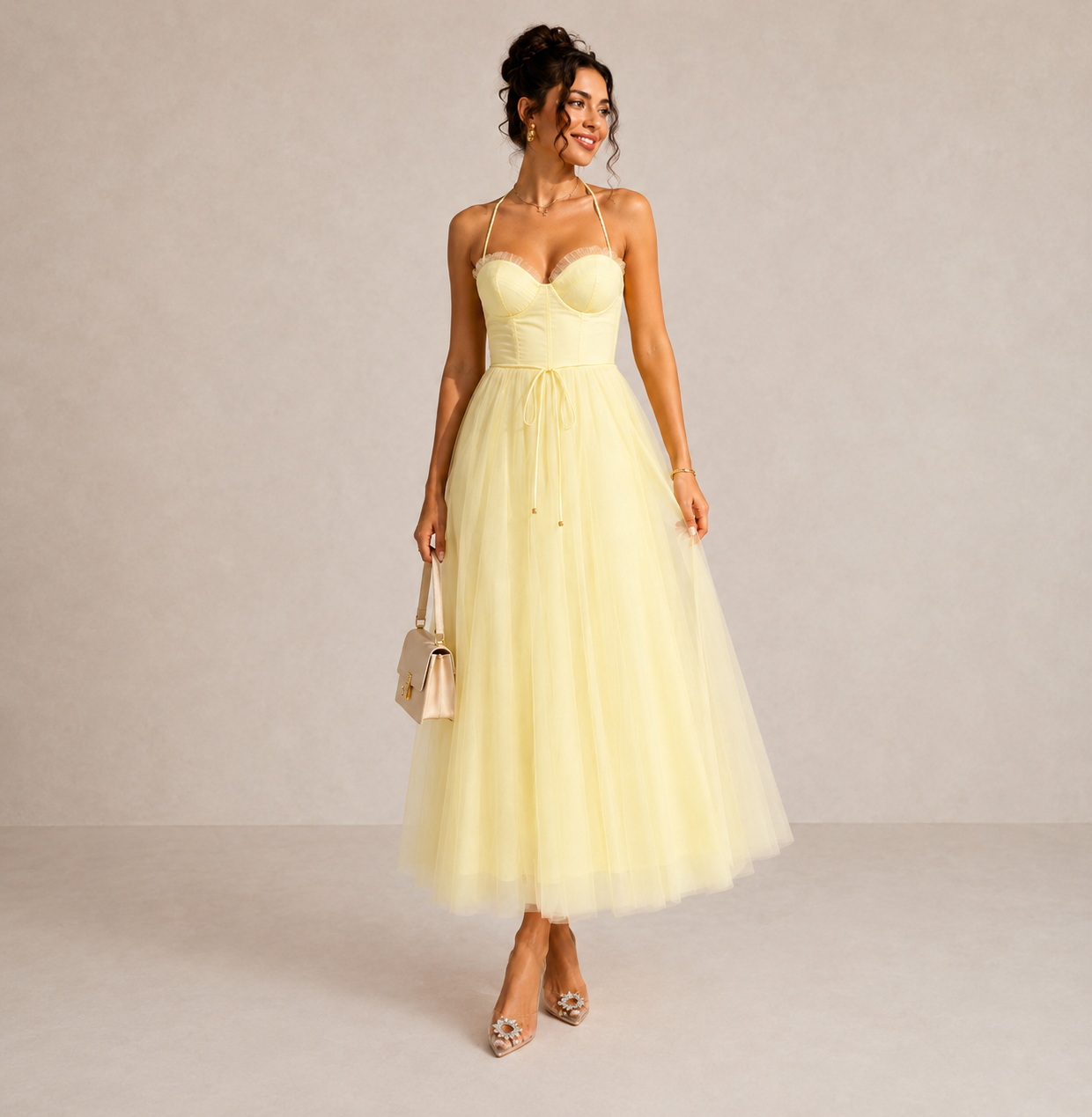 MILA – Robe midi à l’allure élégante – Noria Paris