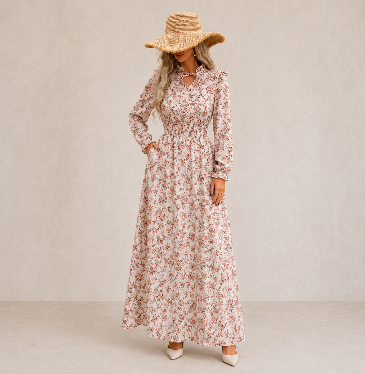 ADÈLE – Robe longue à l’allure élégante – Noria Paris