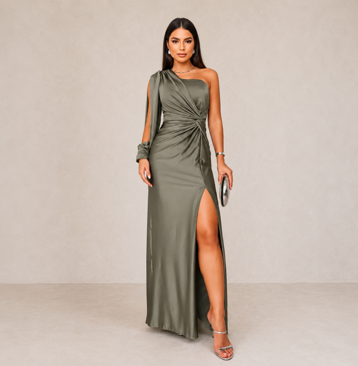 ALBANE – Robe midi à l’allure élégante – Noria Paris