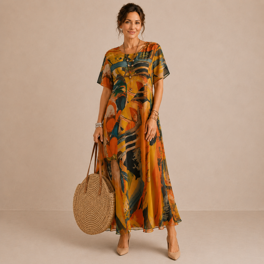 ÉLISE – Robe midi à l’allure élégante – Noria Paris