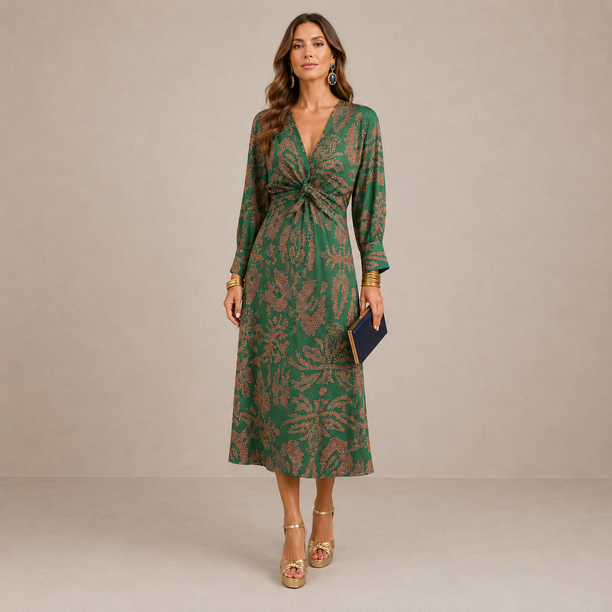 ÉLÉONORE – Robe midi à l’allure élégante – Noria Paris