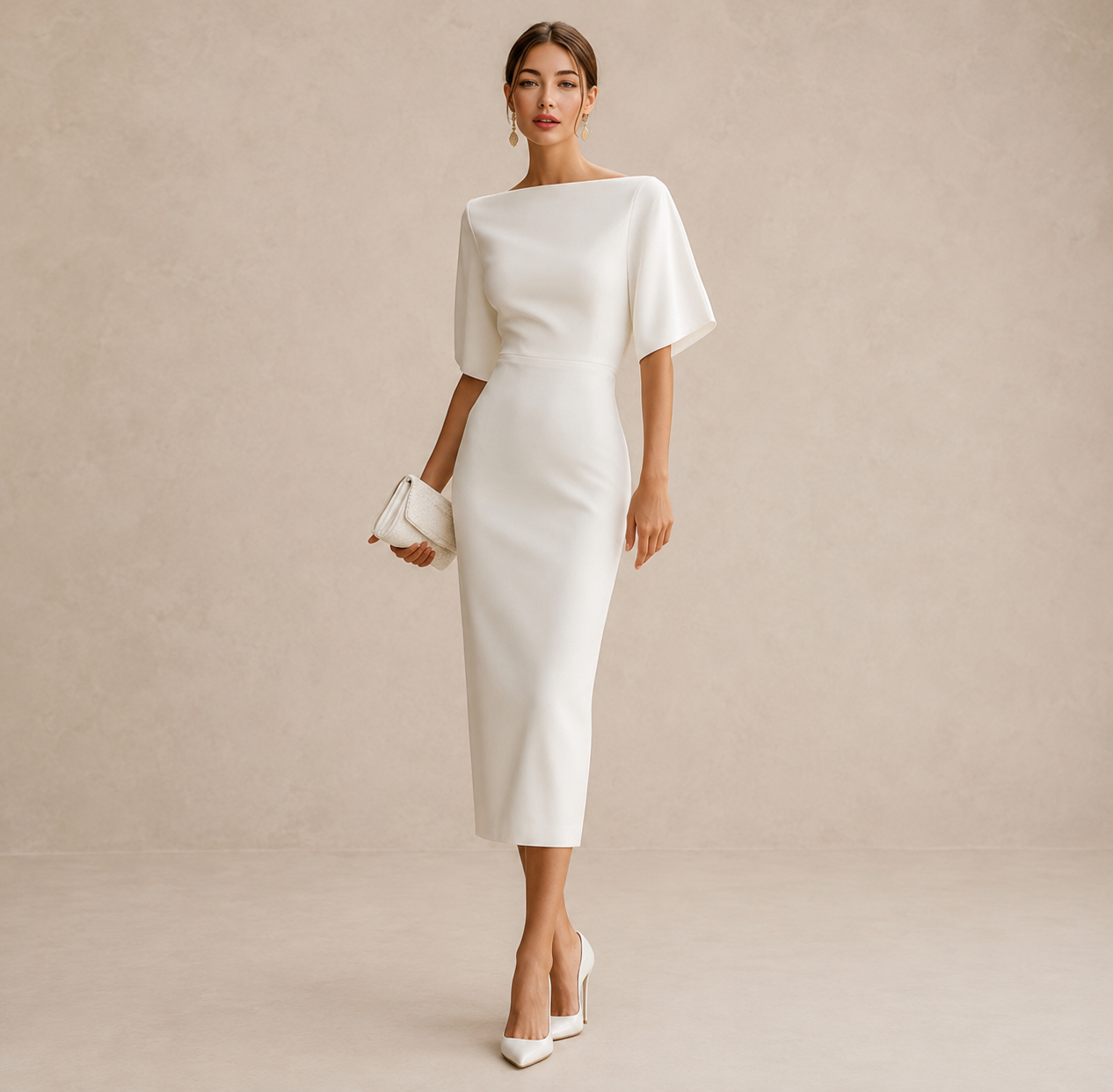 ÉMILIE – Robe midi à l’allure élégante – Noria Paris