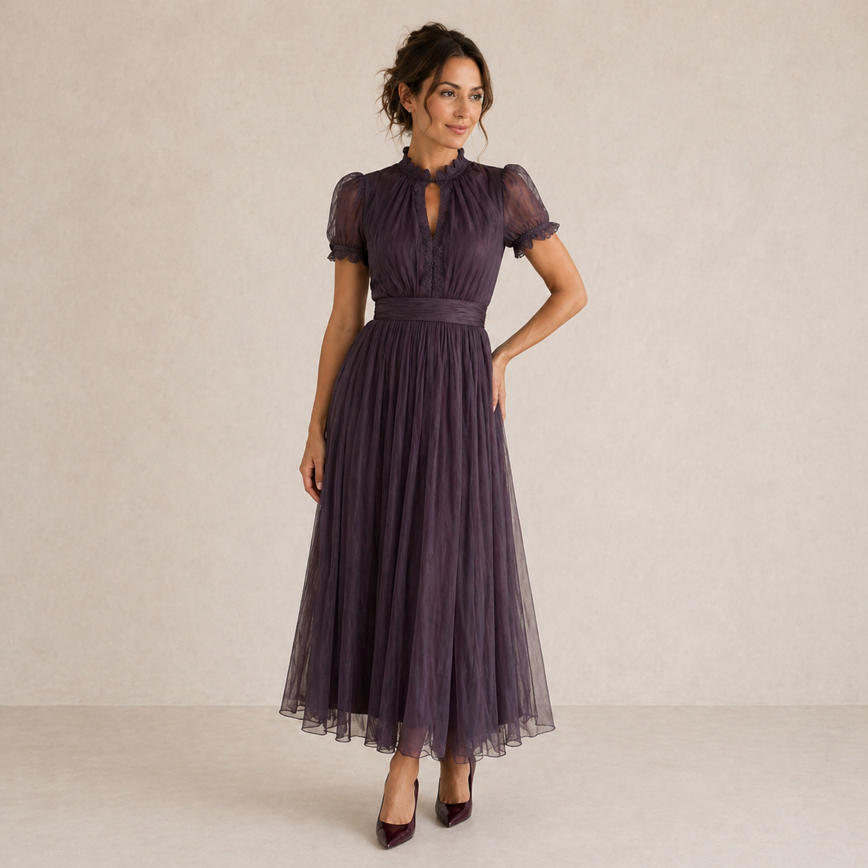 VALENTINE – Robe longue à l’allure élégante – Noria Paris