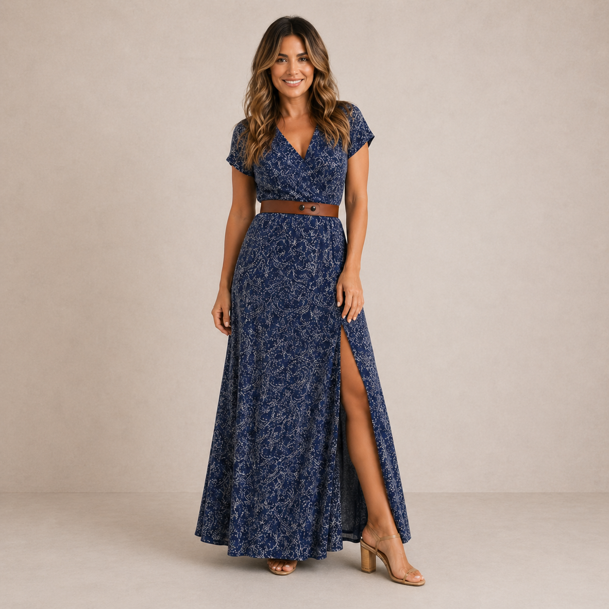 SARAH – Robe longue à l’allure élégante – Noria Paris