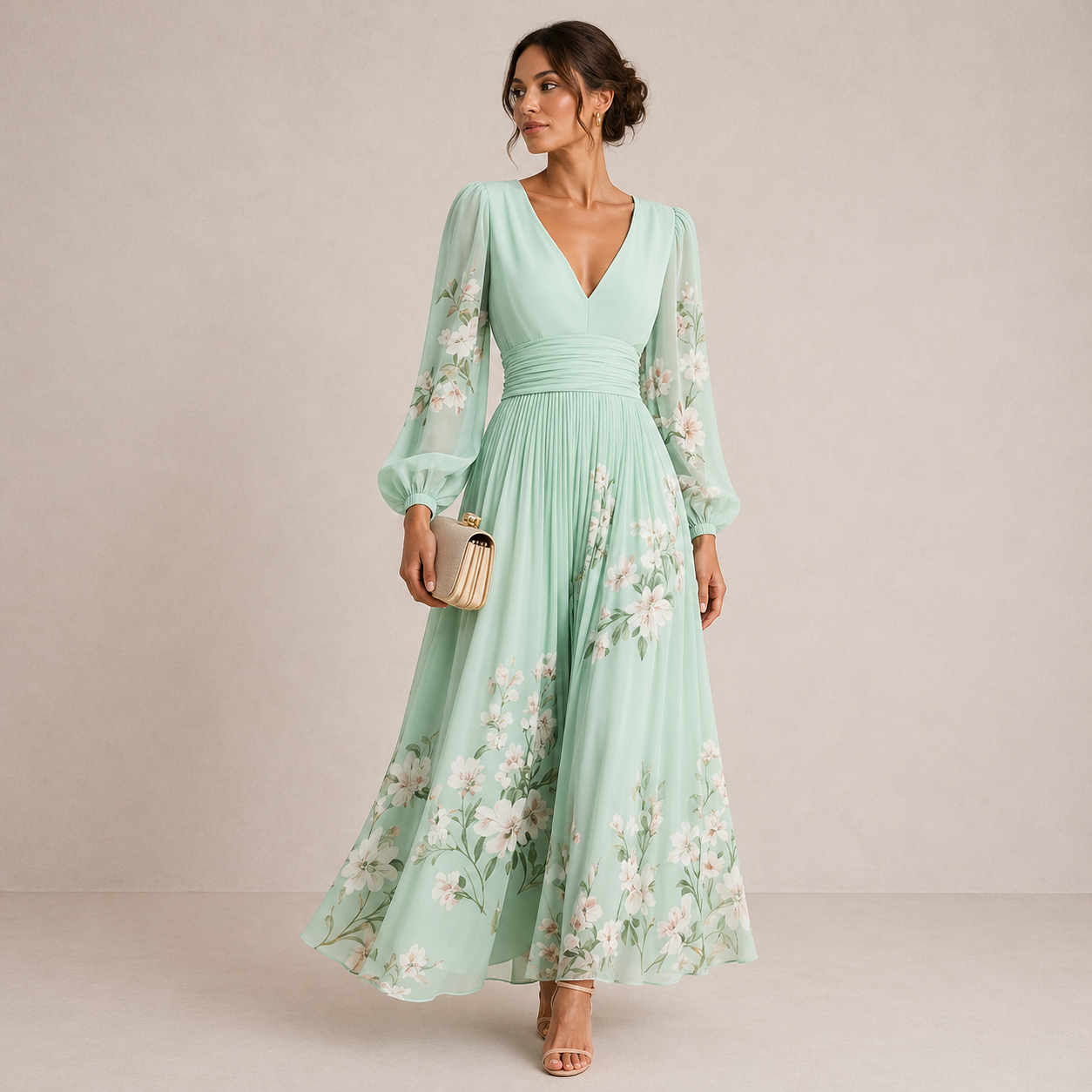 VÉRONIQUE – Robe midi à l’allure élégante – Noria Paris