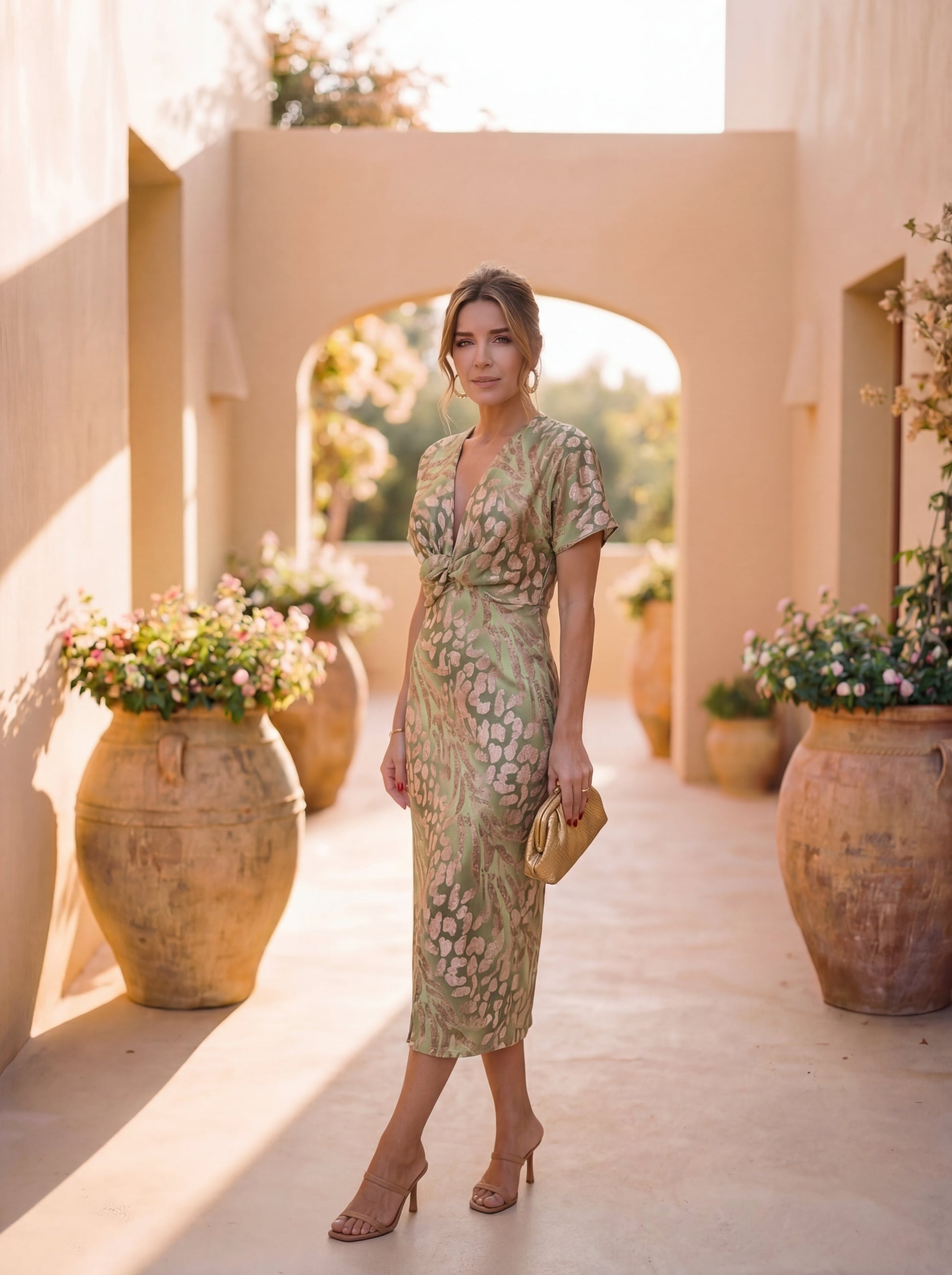 LUCIE – Robe midi en viscose légère – Noria Paris
