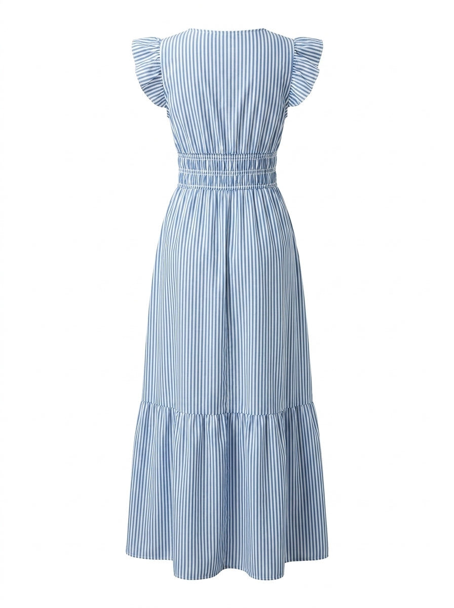 ÉLÉA – Robe longue rayée