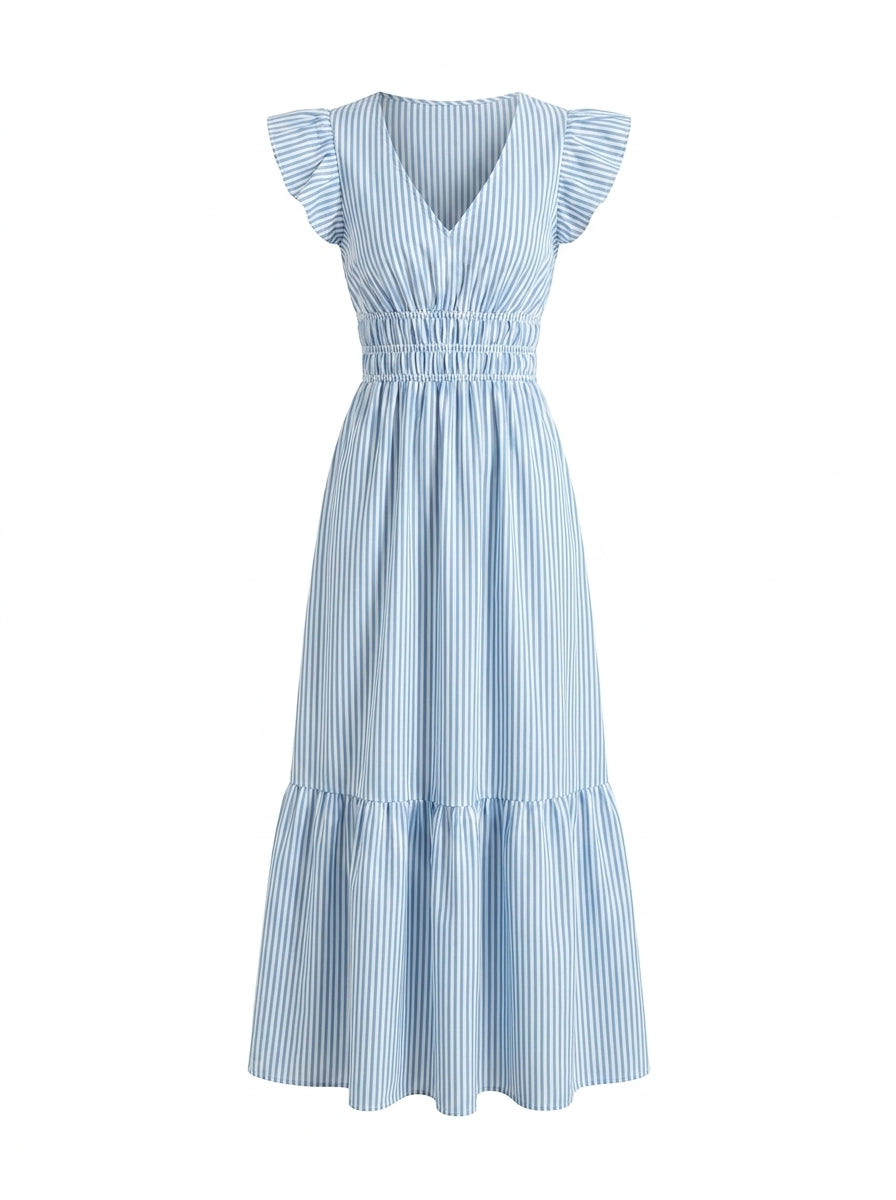 ÉLÉA – Robe longue rayée
