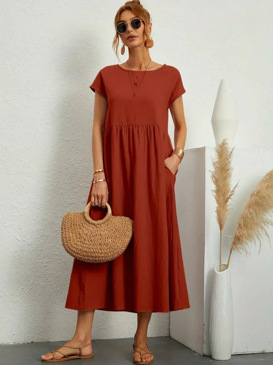 ISABELLE – Robe midi à l’allure élégante – Noria Paris