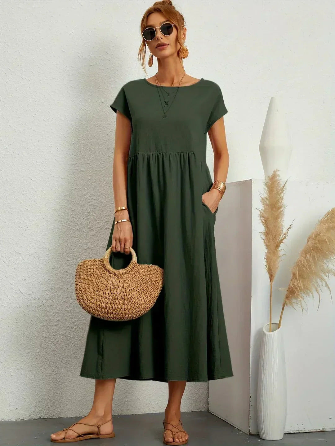 ISABELLE – Robe midi à l’allure élégante – Noria Paris