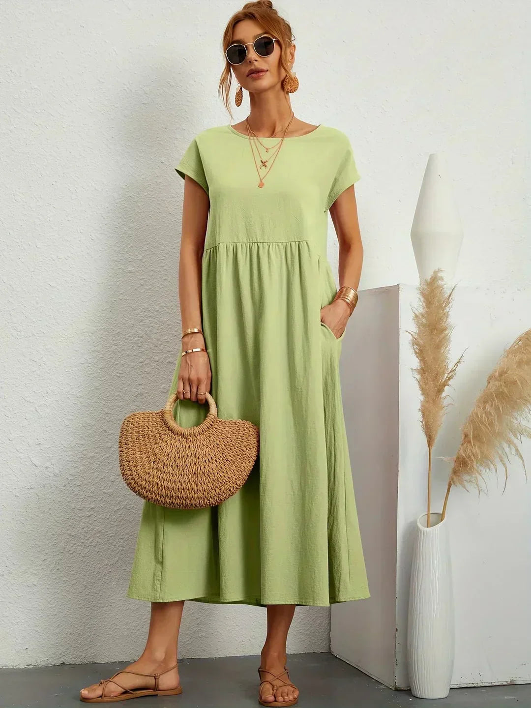 ISABELLE – Robe midi à l’allure élégante – Noria Paris