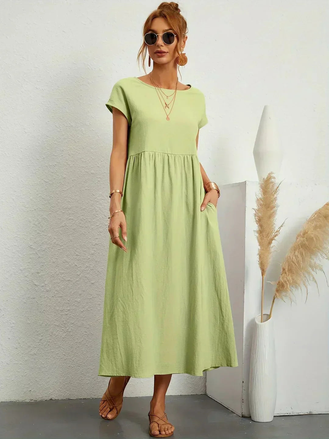 ISABELLE – Robe midi à l’allure élégante – Noria Paris