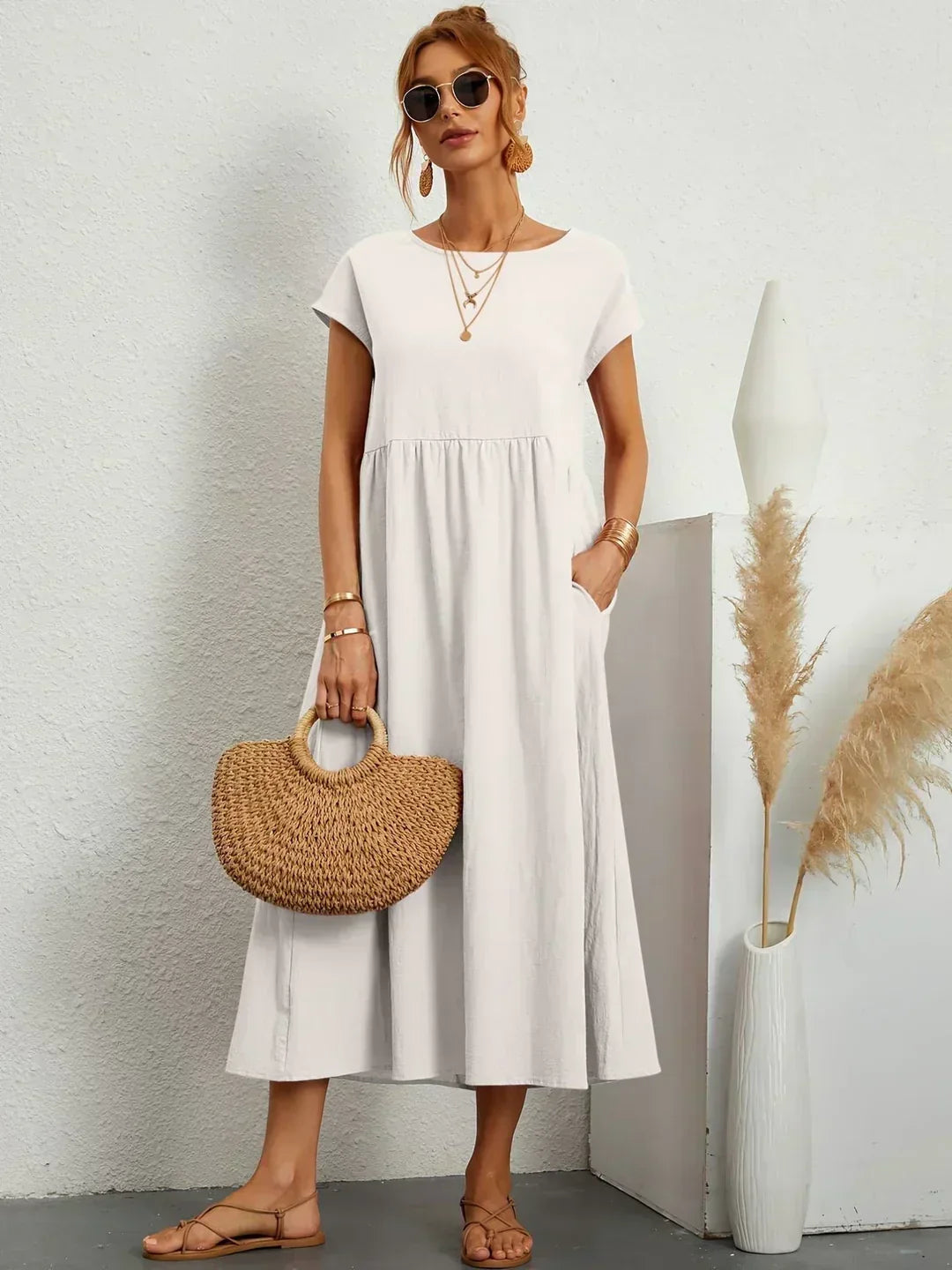 ISABELLE – Robe midi à l’allure élégante – Noria Paris