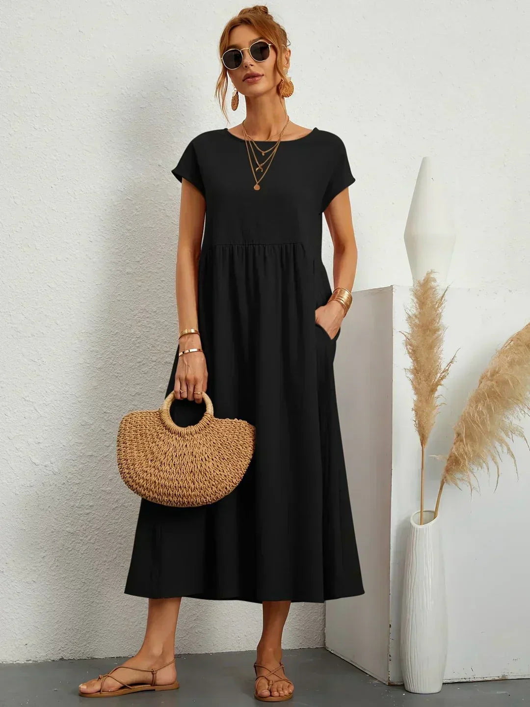 ISABELLE – Robe midi à l’allure élégante – Noria Paris
