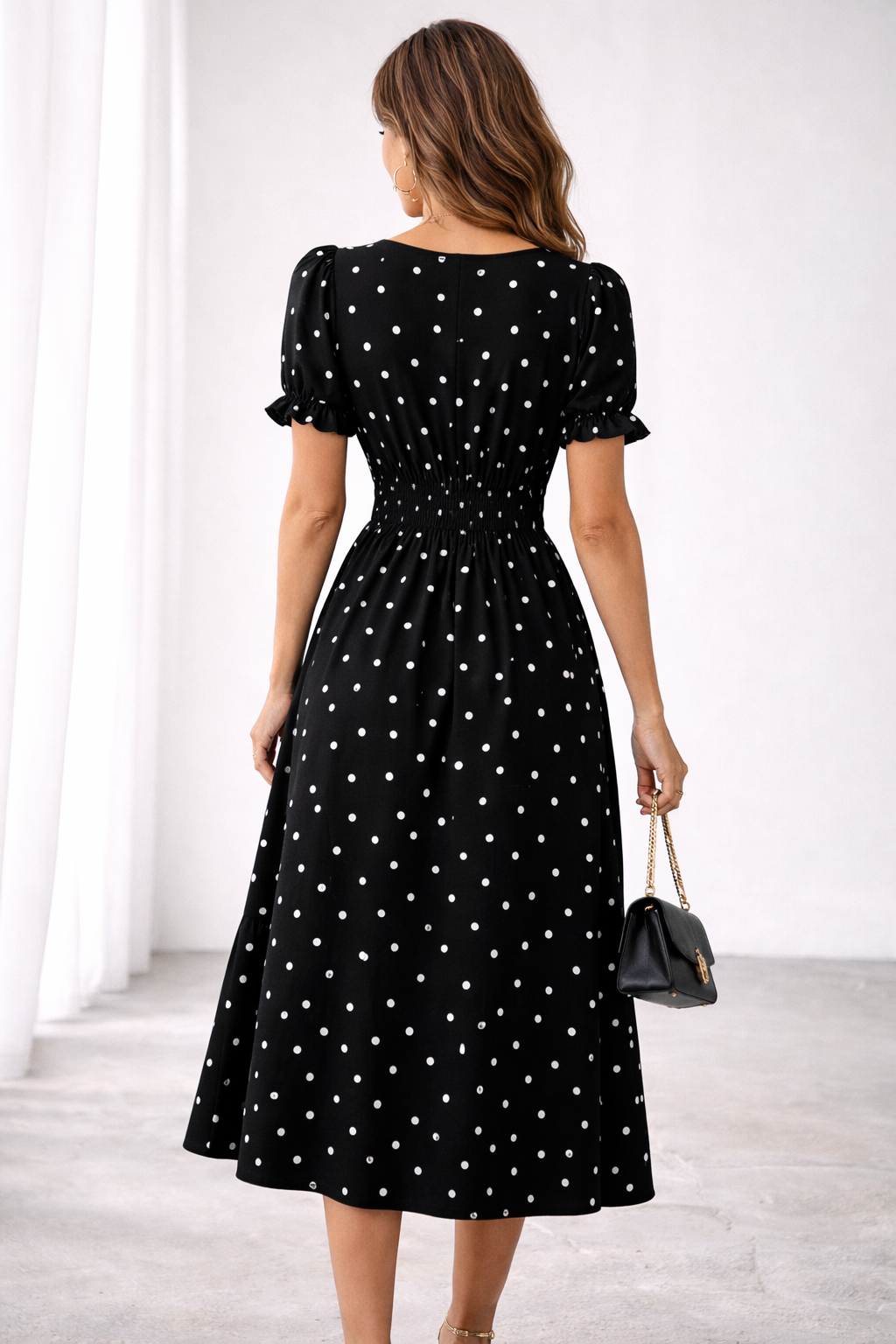 MIREILLE – Robe midi à l’allure élégante – Noria Paris