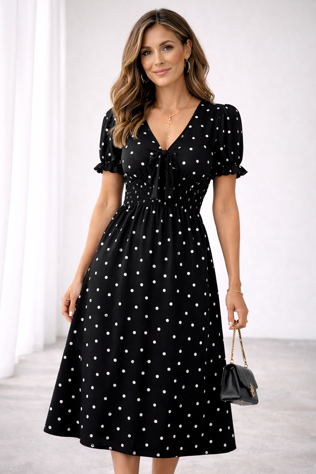 MIREILLE – Robe midi à l’allure élégante – Noria Paris