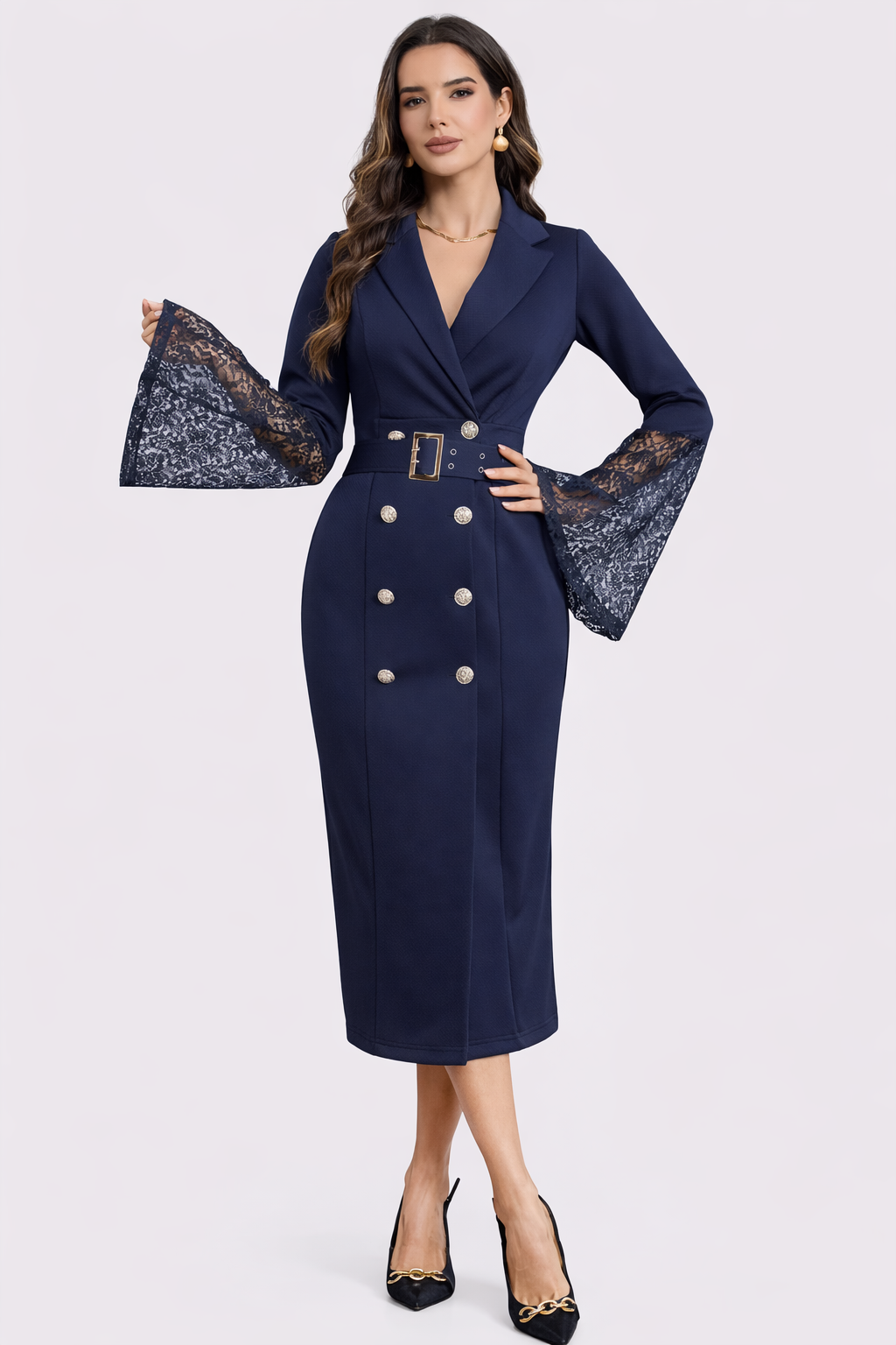 MÉLUSINE – Robe midi à l’allure élégante – Noria Paris