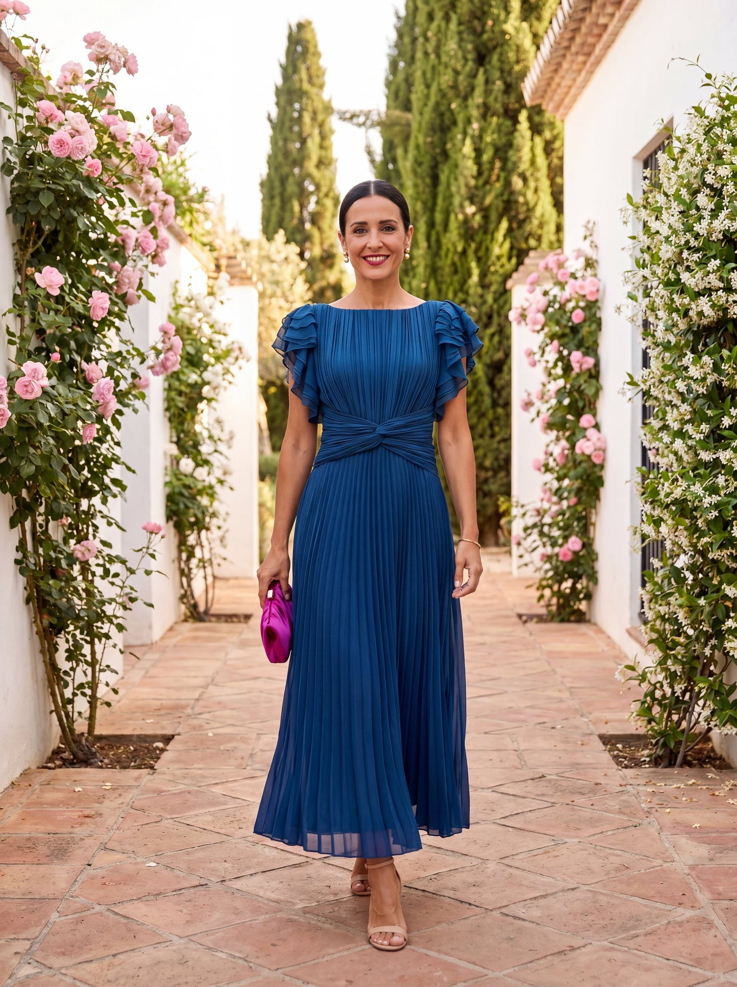 MÉLINA – Robe midi à l’allure élégante – Noria Paris
