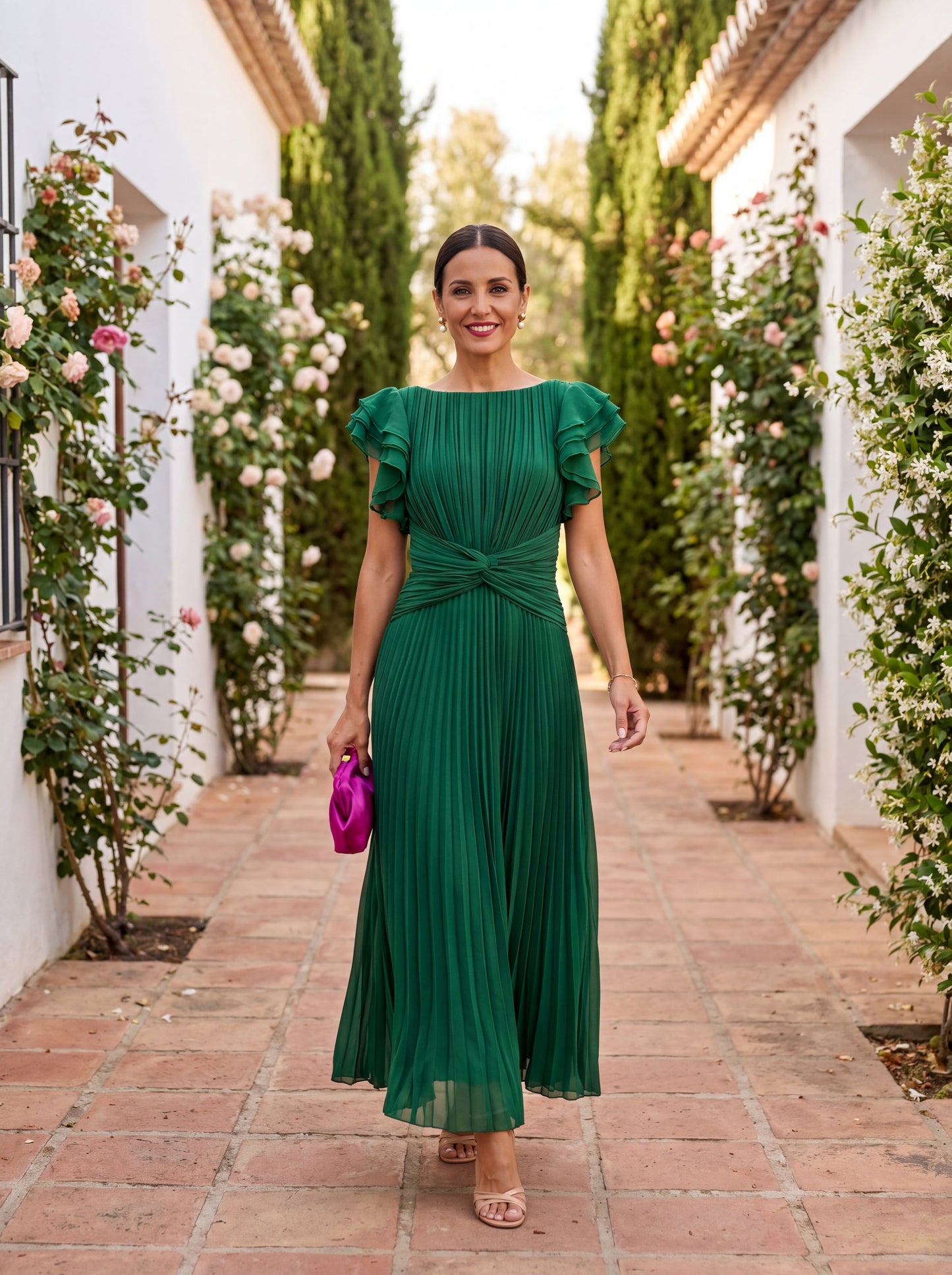 MÉLINA – Robe midi à l’allure élégante – Noria Paris