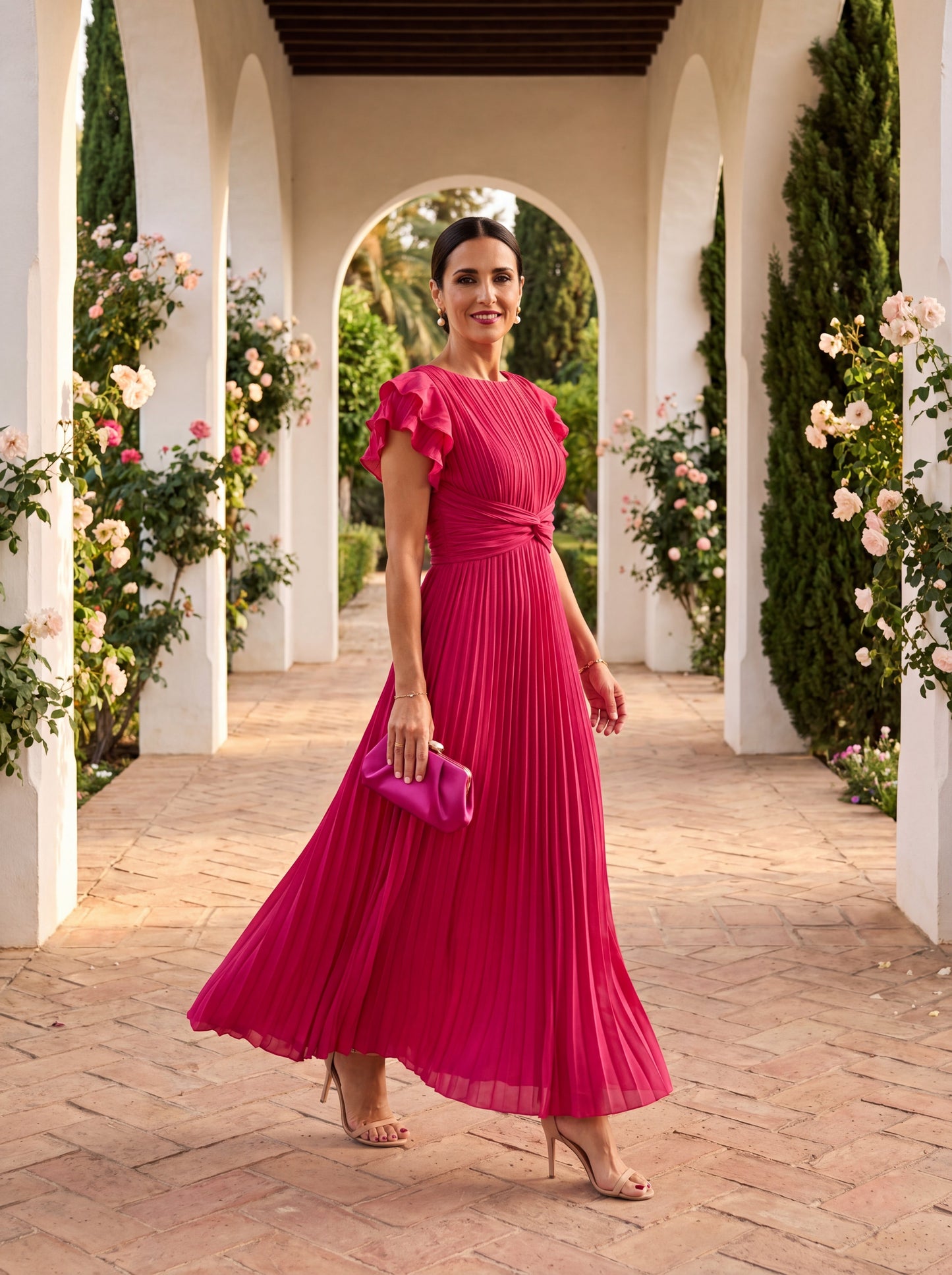 MÉLINA – Robe midi à l’allure élégante – Noria Paris