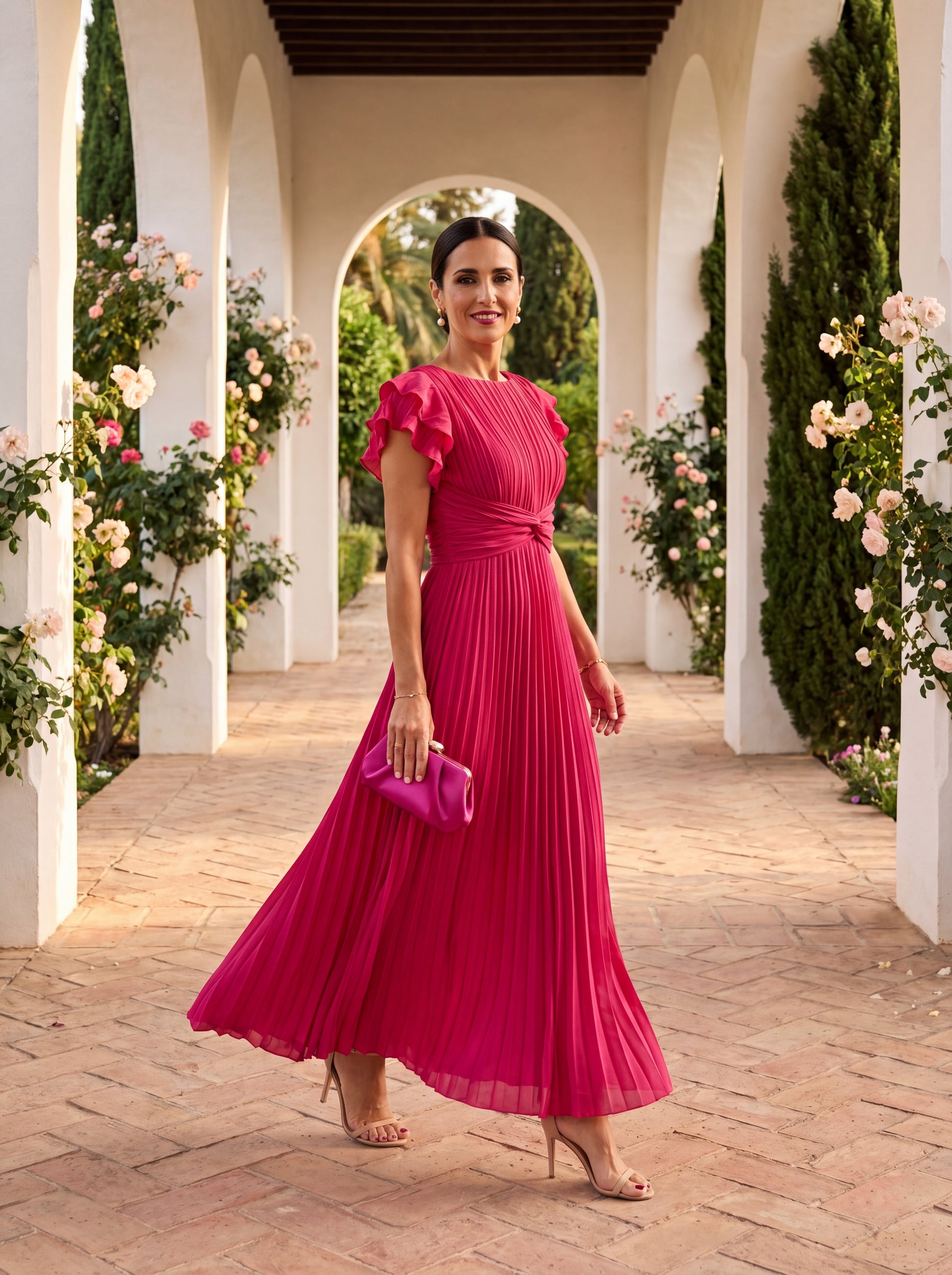 MÉLINA – Robe midi à l’allure élégante – Noria Paris