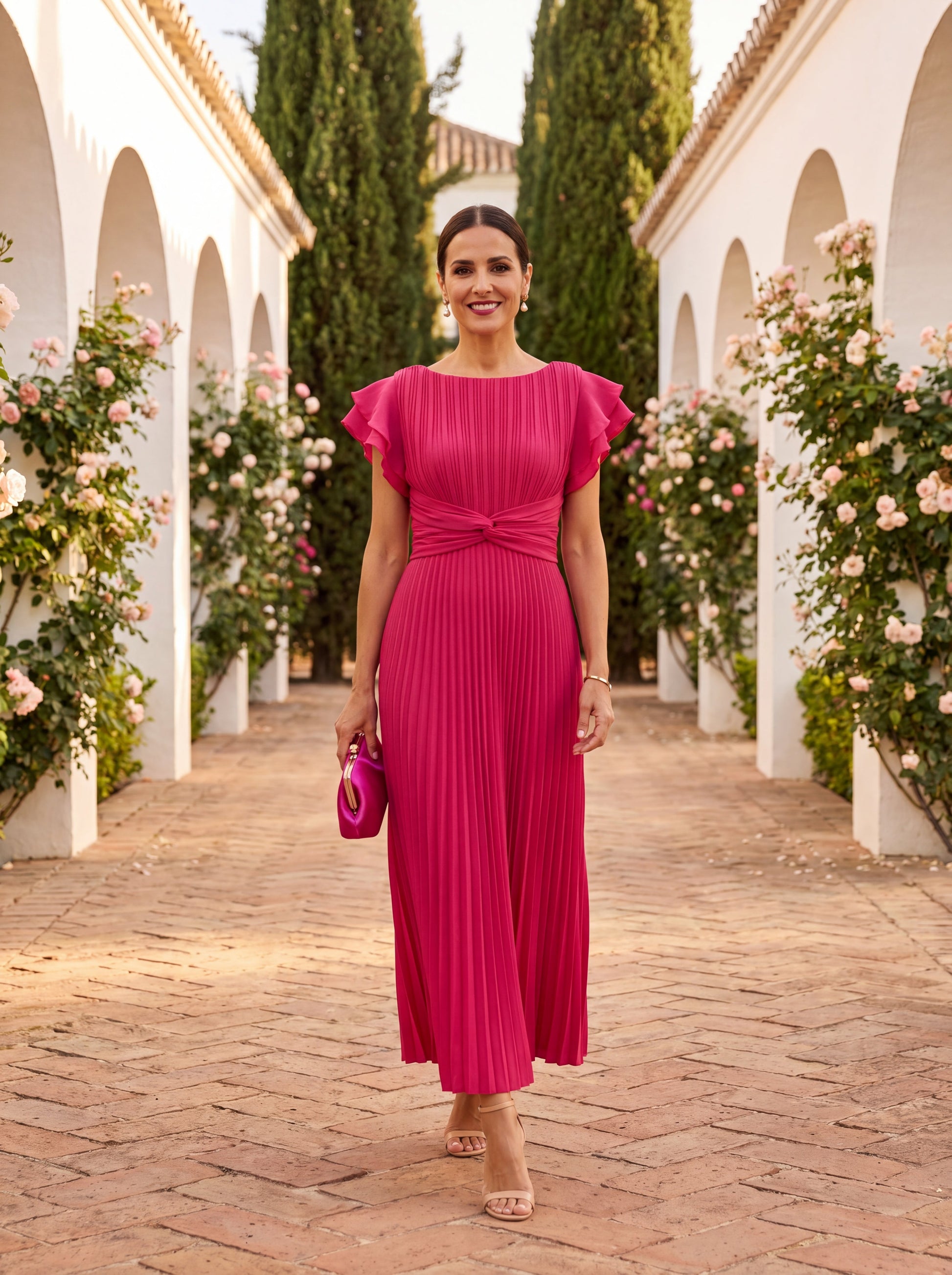 MÉLINA – Robe midi à l’allure élégante – Noria Paris