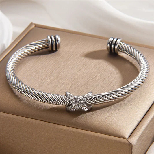 NORIA | Pulsera de cable con cristales