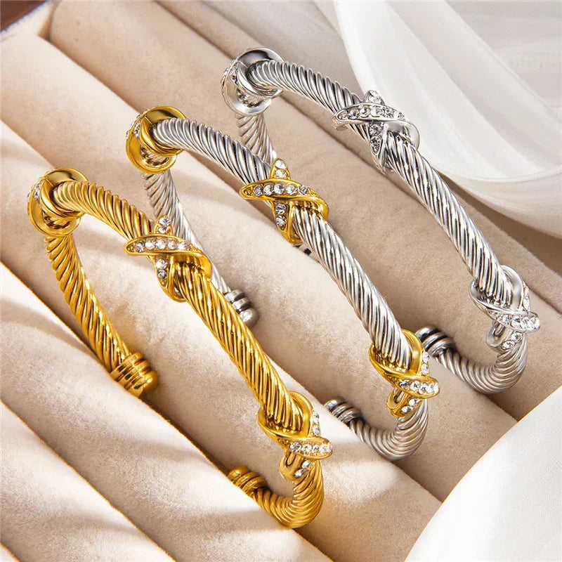 NORIA | Pulsera de cable con cristales