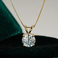 Moissanita dorada - 2 ct