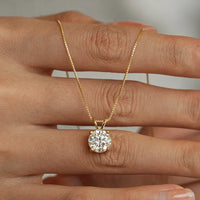 Moissanita dorada - 1 ct