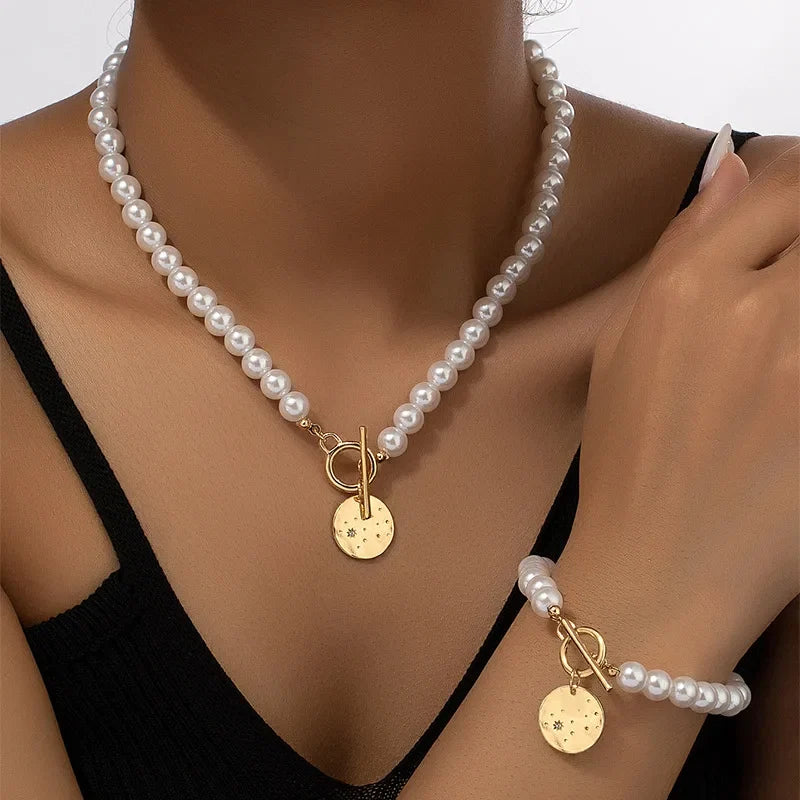 NORIA | Conjunto de collar de perlas