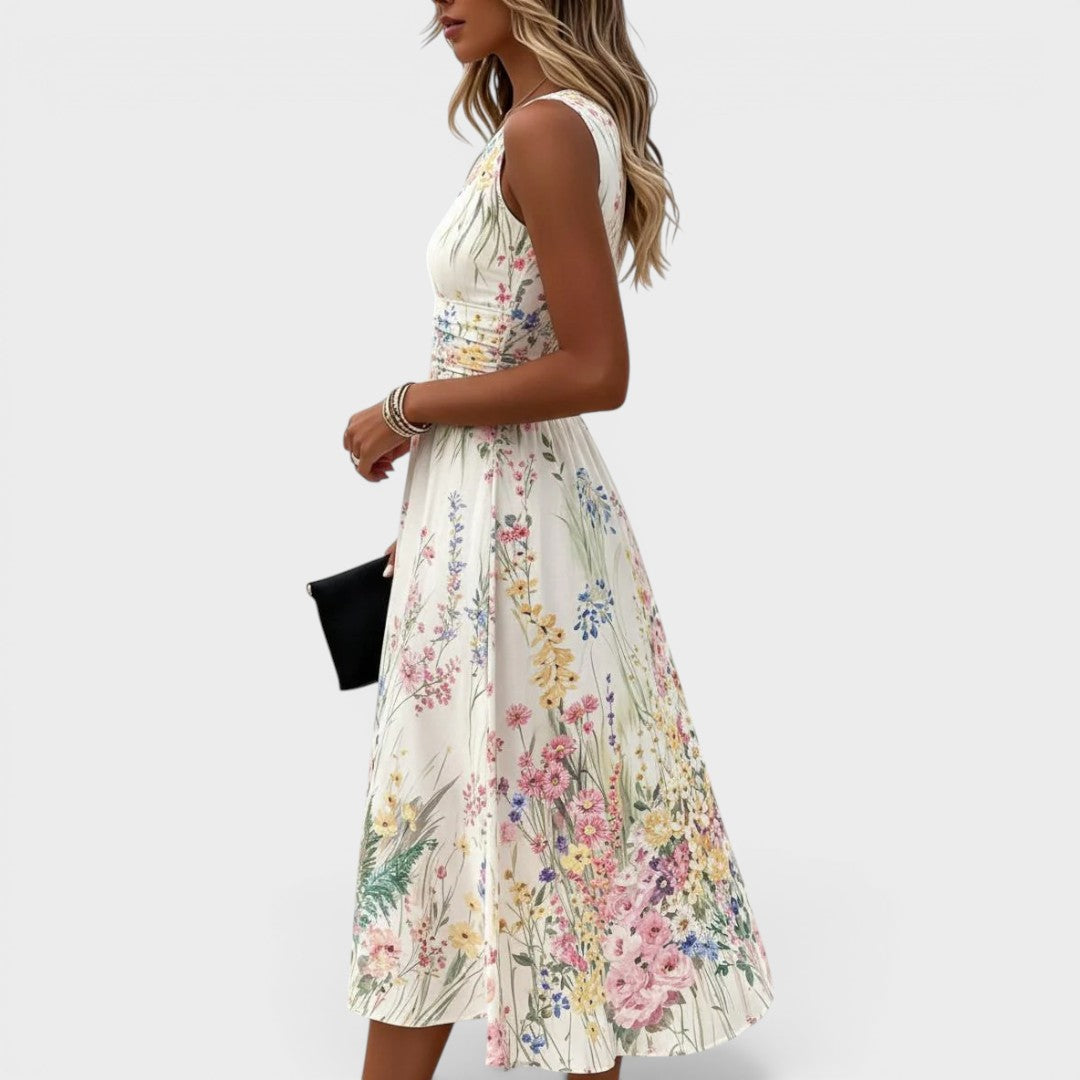 THÉRÈSE – Robe midi à l’allure élégante – Noria Paris