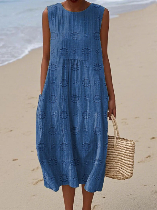 Sara | Robe midi imprimée