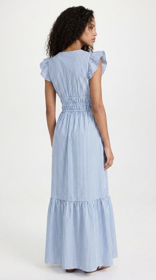 ÉLÉA – Robe longue rayée