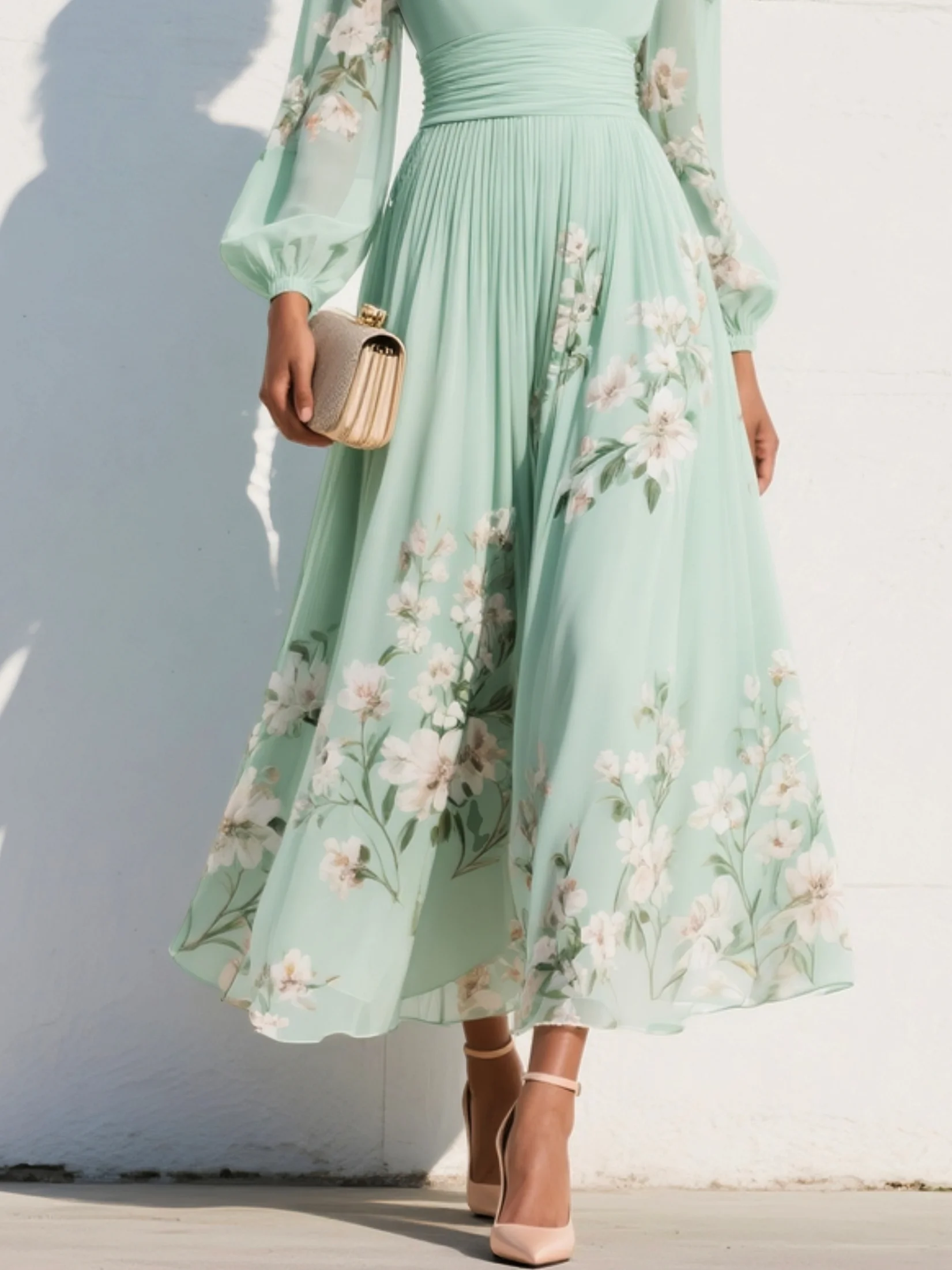 VÉRONIQUE – Robe midi à l’allure élégante – Noria Paris