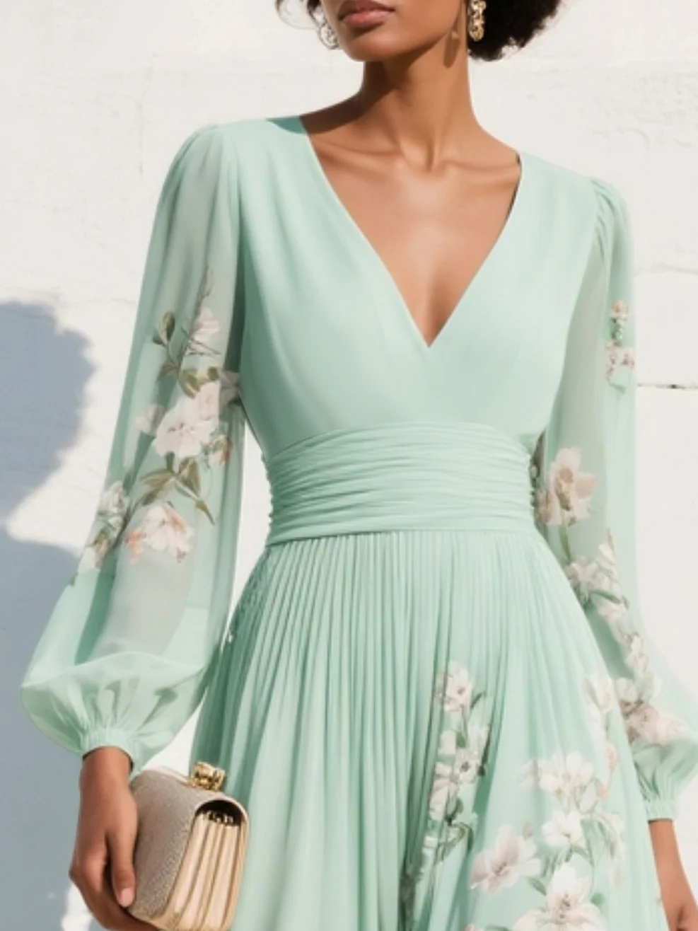 VÉRONIQUE – Robe midi à l’allure élégante – Noria Paris
