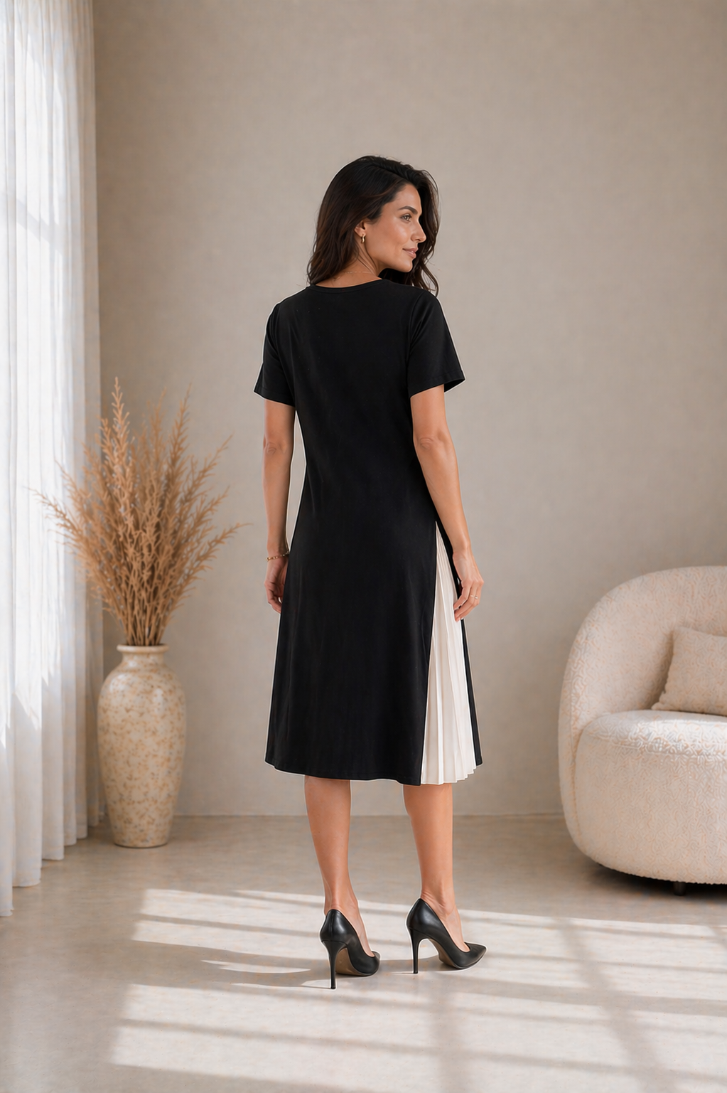 MONA – Robe midi à l’allure élégante – Noria Paris