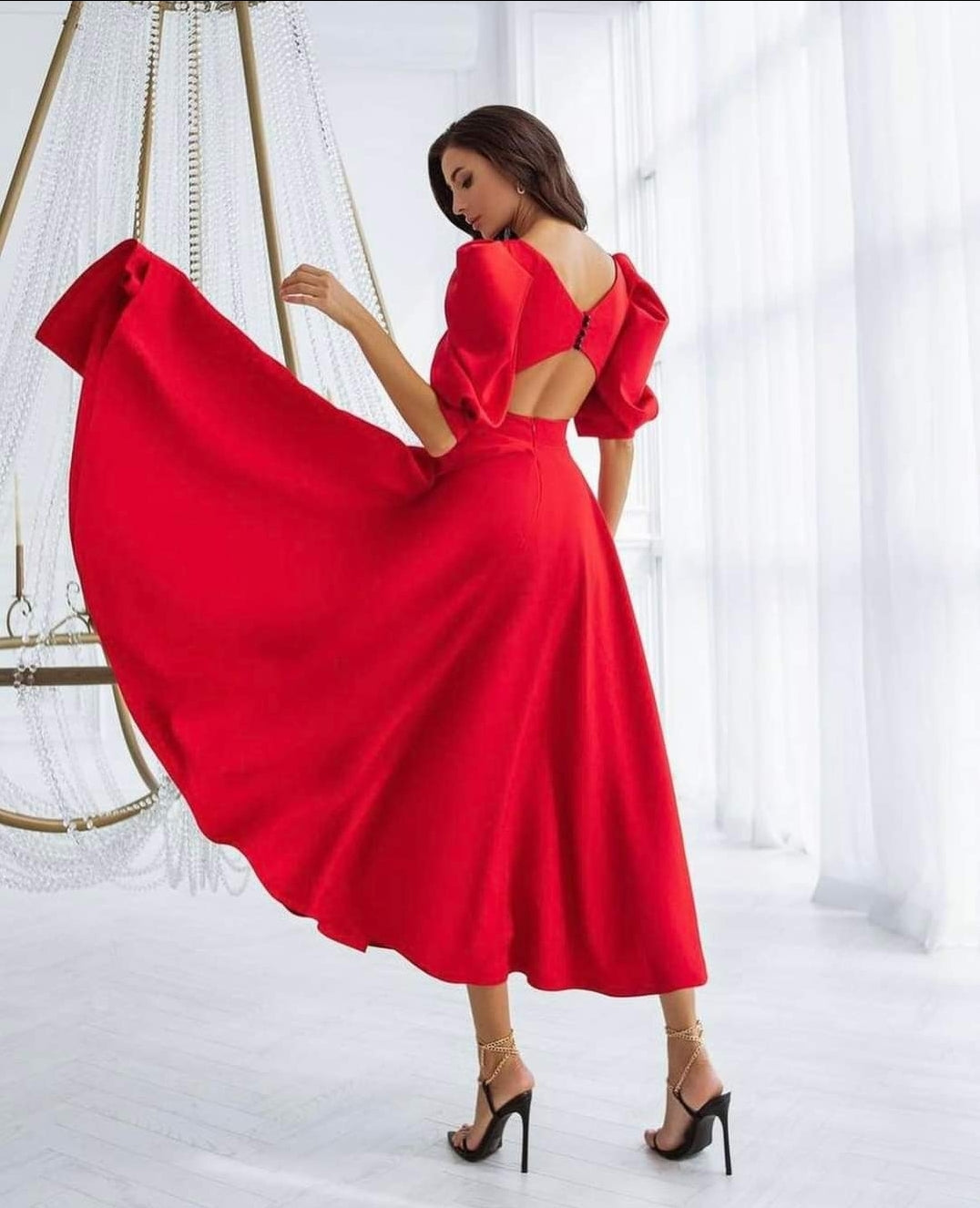 CÉLIA – Robe midi à l’allure élégante – Noria Paris