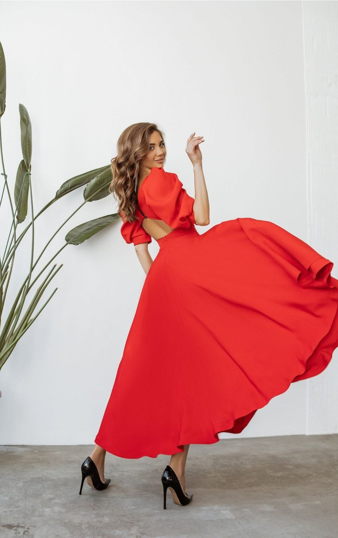 CÉLIA – Robe midi à l’allure élégante – Noria Paris