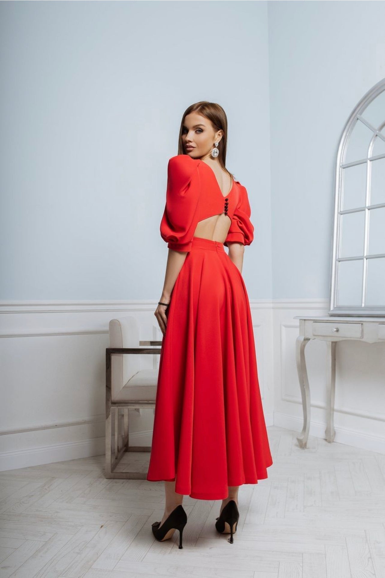 CÉLIA – Robe midi à l’allure élégante – Noria Paris