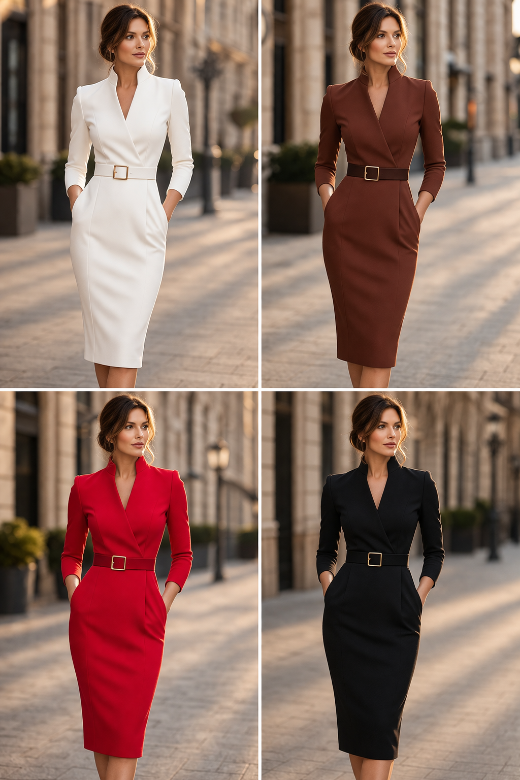 THALIA – Robe midi au toucher soyeux – Noria Paris