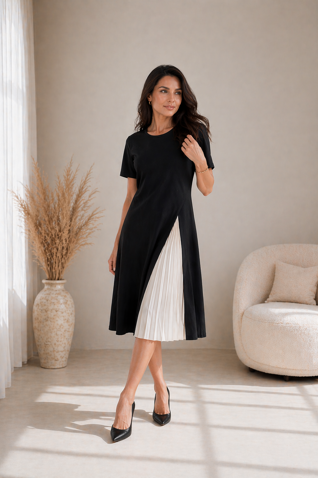 MONA – Robe midi à l’allure élégante – Noria Paris