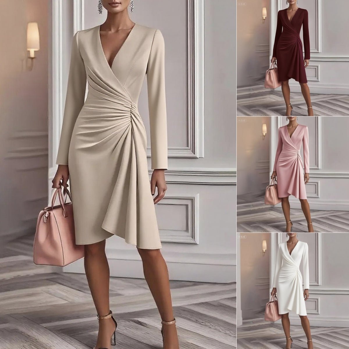AVELINE – Robe midi à l’allure élégante – Noria Paris