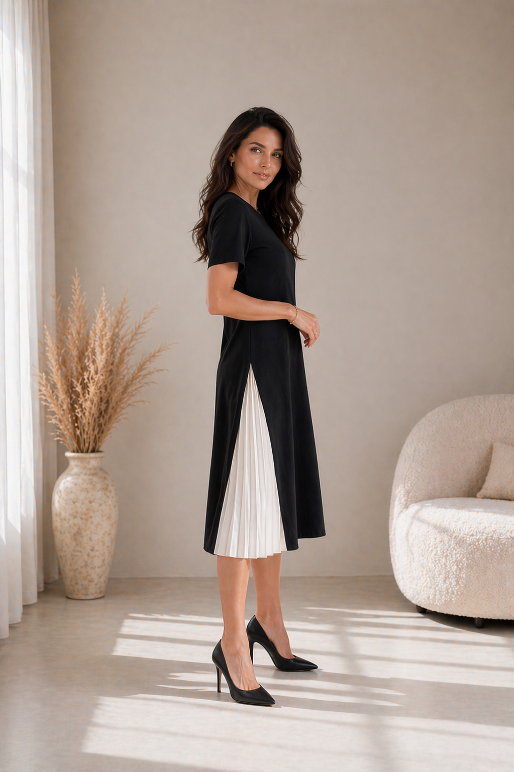 MONA – Robe midi à l’allure élégante – Noria Paris